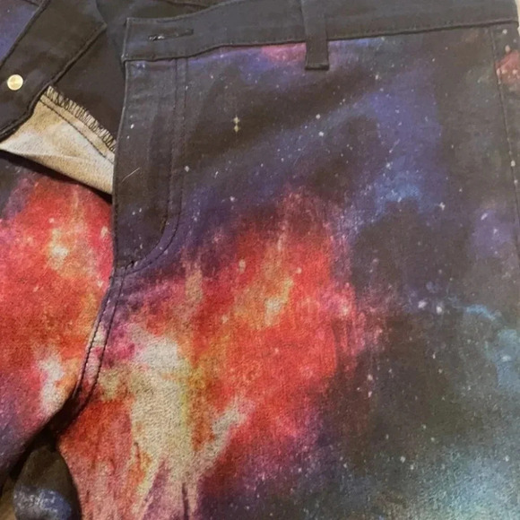 Kancan Jeans KC1369 Galaxy Solar System Print Skinny Size11 Rare Limited Edition - Picture 12 of 12